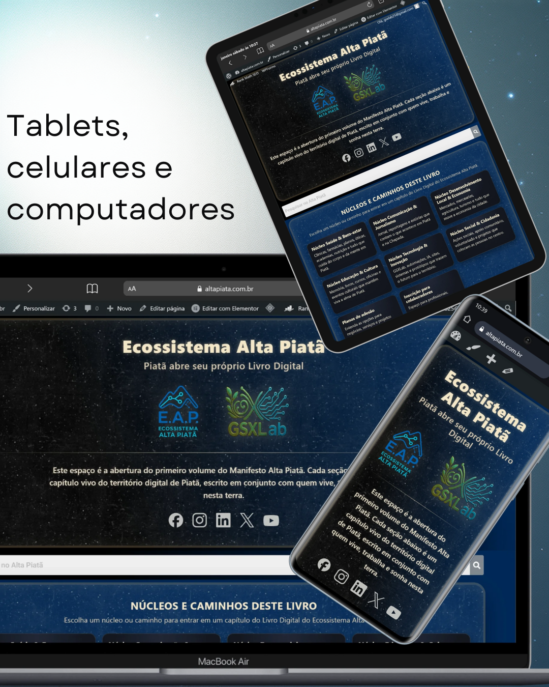 Página inicial do Ecossistema Alta Piatã