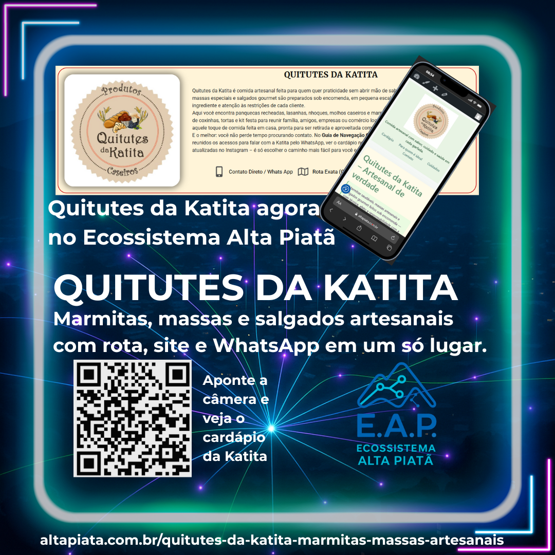 Página dos Quitutes da Catita no Ecossistema Alta Piatã
