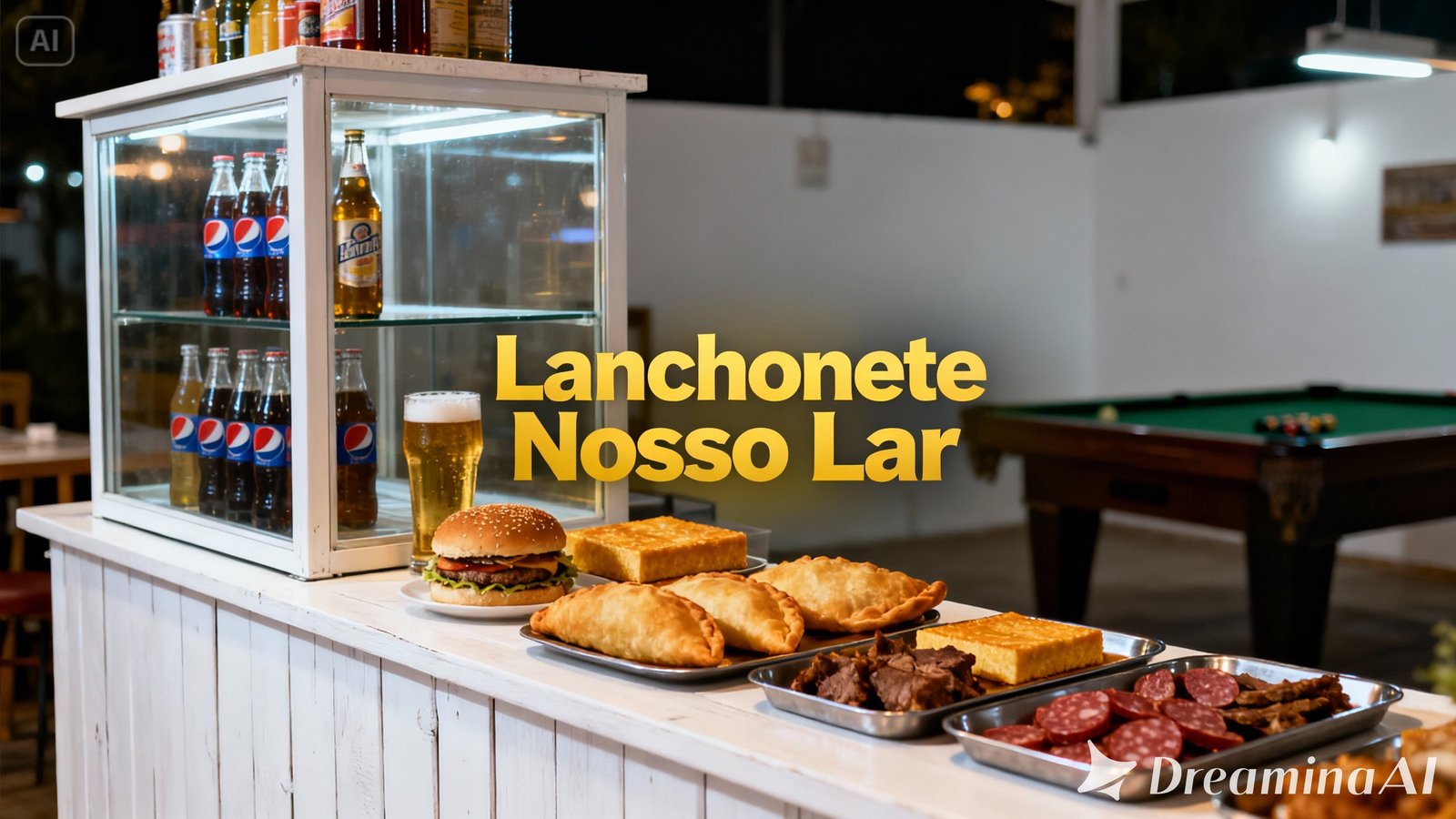 Exemplo de fachada de negócio em Piatã